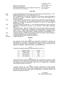 Approvazione atti - BIO/05