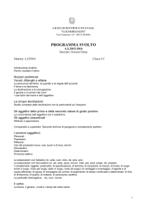 latino - Liceo Morgagni