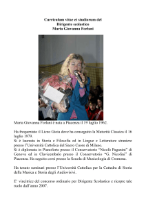 Curriculum vitae et studiorum del - Direzione Didattica Terzo Circolo