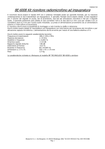 Kit ricevitore radiomicrofono ad impugnatura HT