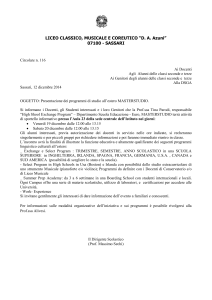 liceo classico, musicale e coreutico “d