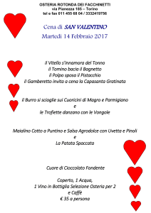 OSTERIA ROTONDA DEI FACCHINETTI via Pianezza 185 – Torino t