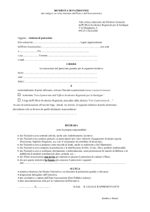 RICHIESTA DI PATROCINIO