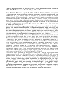 Francesco Malgeri, La stagione del centrismo. Politica e società nell