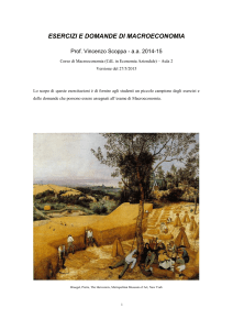 Esercitazioni Macroeconomia - Dipartimento di Economia, Statistica
