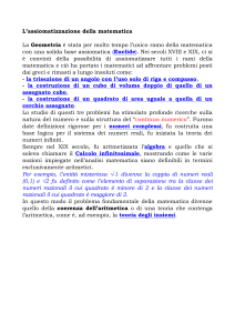 fondamenti - Dipartimento di Matematica