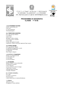 Programma di geografia