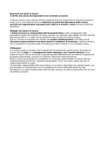 Sicurezza sul posto di lavoro