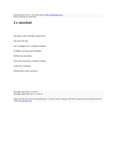 Le emozioni : Noi siamo poesia : http://noisiamopoesia.it
