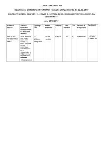 Esiti selezione cod. 135