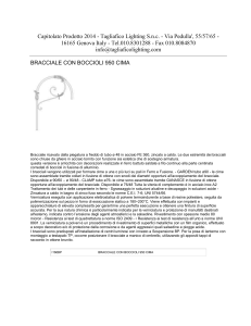 Capitolato Prodotto 2014 - Tagliafico Lighting S.n.c.