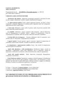 facolta` di economia - Facoltà di Medicina e Chirurgia