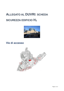 Allegato al DUVRI: scheda sicurezza edificio H3
