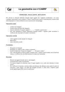 SIMMETRIE, TRASLAZIONI , ROTAZIONI