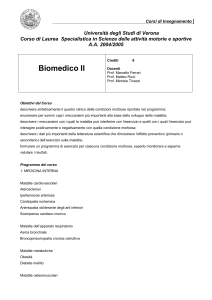 Anatomia I - univr dsnm - Università degli Studi di Verona