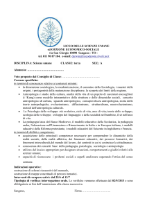 LICEO DELLE SCIENZE UMANE ed OPZIONE ECONOMICO