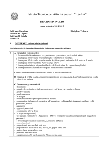 Istituto Tecnico per Attività Sociali “F.Selmi”