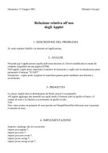 Relazione Applet