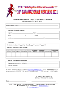All. 3. Scheda personale Curriculum (DOC 93 kb)
