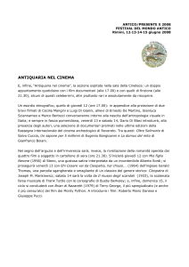 Cinema - Festival del mondo antico