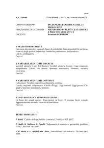 458/99 A.A. 1999/00 UNIVERSITA` DEGLI STUDI DI TRIESTE