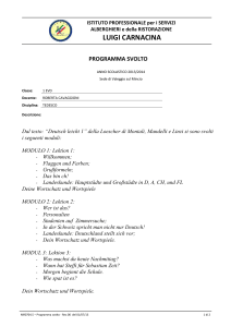 programma svolto - IPSAR Luigi Carnacina