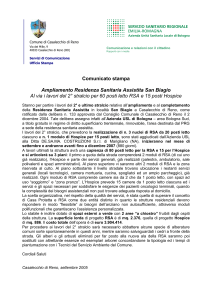 Comunicato stampa - Comune di Casalecchio di Reno