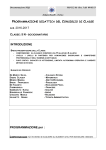 PROGRAMMAZIONE - Istituto Boselli