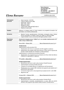 Elena Bassano Informazioni personali Data di nascita: 11/5/1979
