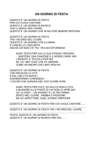 UN GIORNO DI FESTA