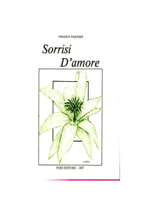 PRIMAVERA Il vento d`aprile sussurra alle bianche corolle i segreti