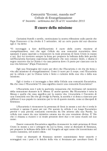 IlCuoreDellaMissione - Comunità Eccomi, manda me!