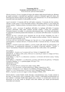 programma e testi consigliati