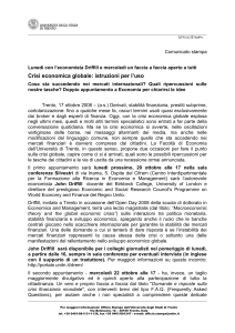 Comunicato stampa - Università di Trento
