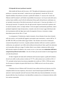 Gli stipendi dei nuovi professori associati
