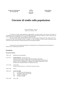 Programma dei lavori