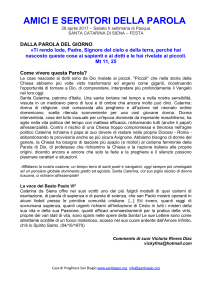 Ti rendo lode, Padre, Signore del cielo e della terra, perché hai