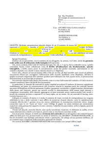 Egr. Sig. Presidente del consiglio di amministrazione di Banca Via