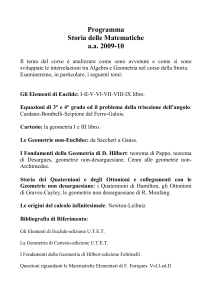 Programma - Matematica e Informatica