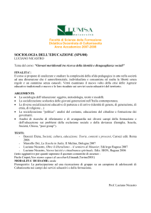 sociologia dell`educazione (sps/08)