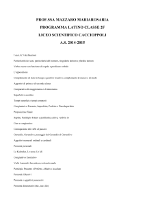 Latino 2F - Liceo Caccioppoli