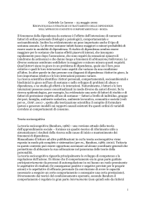 EZIOPATOLOGIA DELLE DIPENDENZE NELL`APPROCCIO