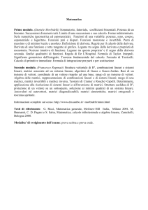 Funzioni di più variabili - Dipartimento di Matematica