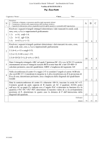 Calcolare le seguenti espressioni prsentando in modo chiaro e