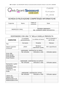 Rilevazione competenze informatiche