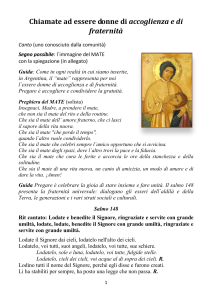 Chiamate ad essere donne di accoglienza e di fraternità DOC