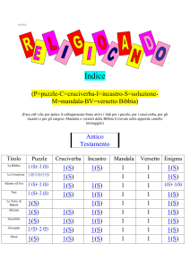 Indice (P=puzzle-C=cruciverba-I=incastro-S=soluzione