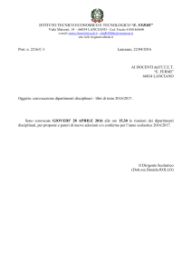ISTITUTO TECNICO STATALE COMMERCIALE E PER GEOMETRI “E