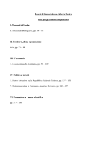 I paesi di lingua tedesca, frequentanti