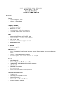 Equazioni di secondo grado
